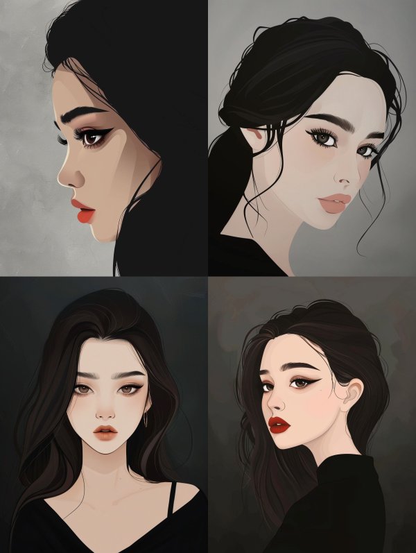 Velvet Noir Portrait