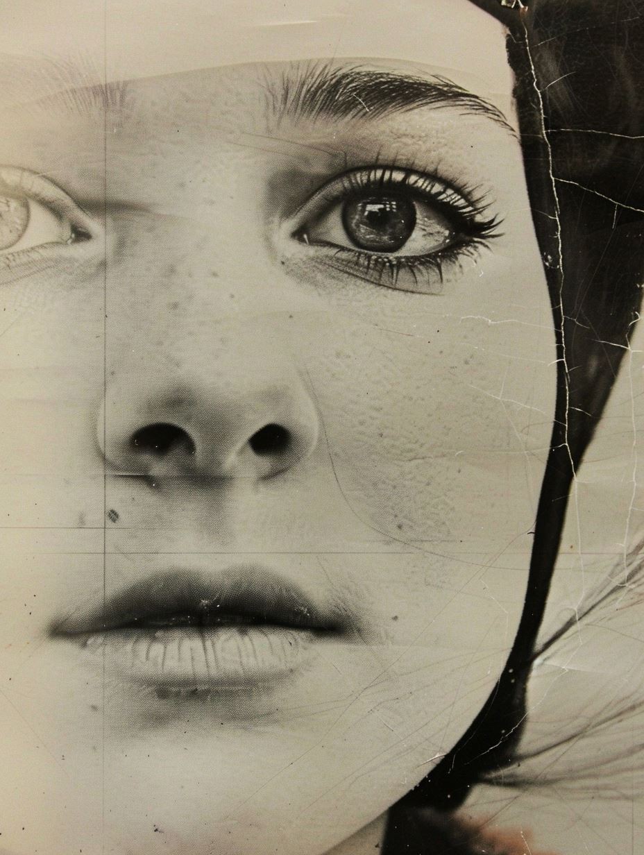 Avant Garde Mixed Media Portrait - Image 3