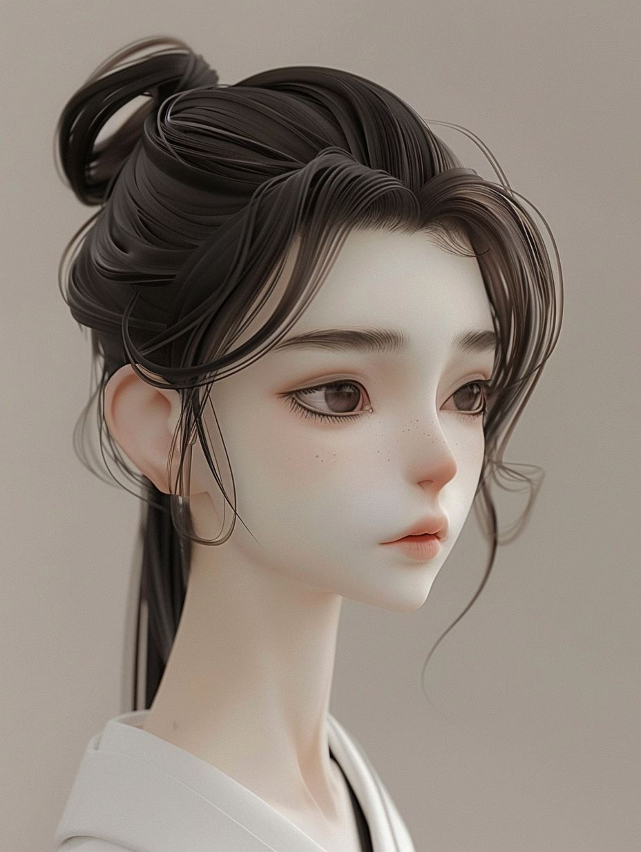 Ethereal Asian Digital Portraits - Image 1
