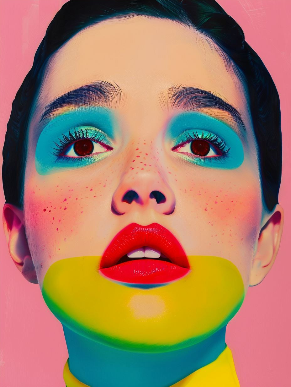 Chromatic Visions: A Study in Surreal Beauty - Image 4