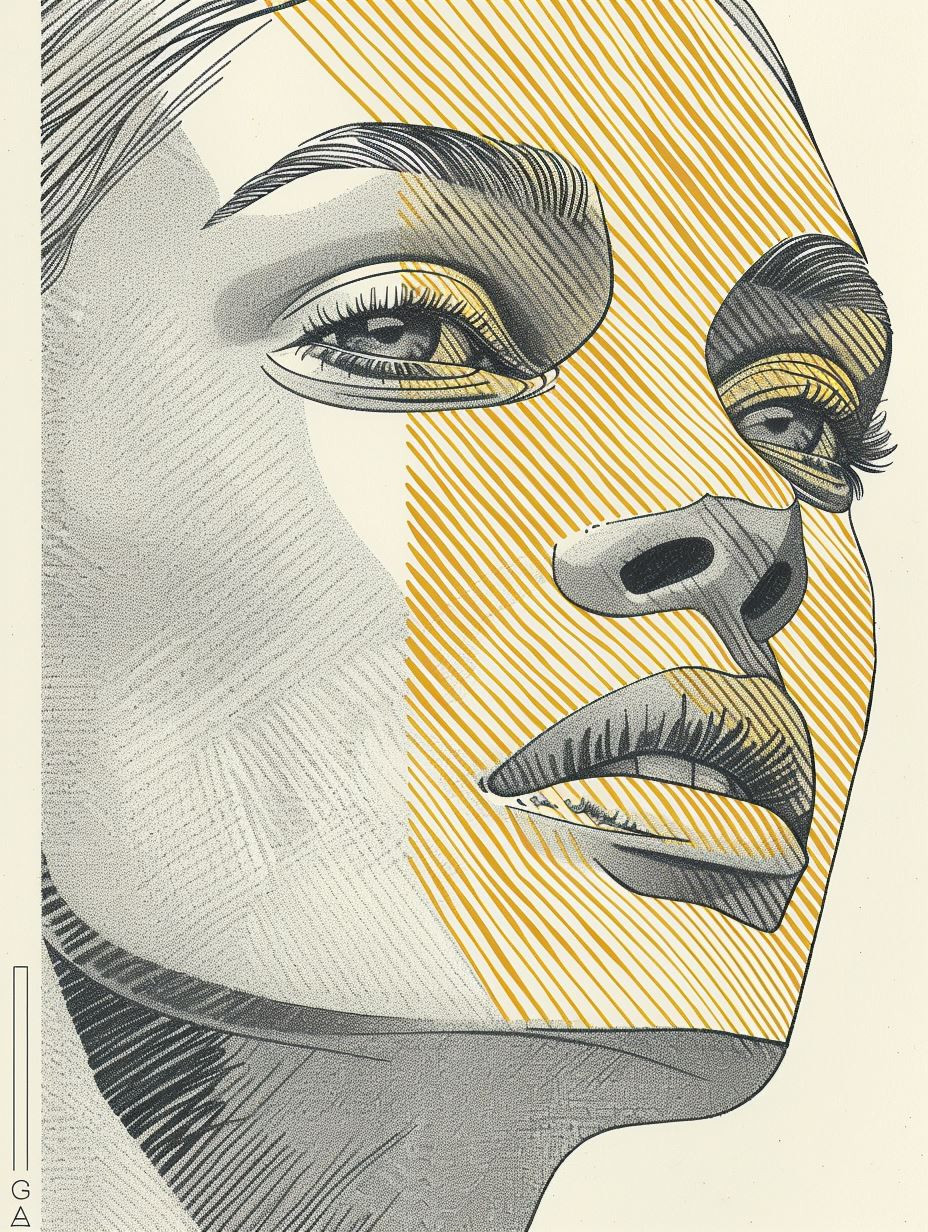 Geometric Golden Portrait Studies - Image 2
