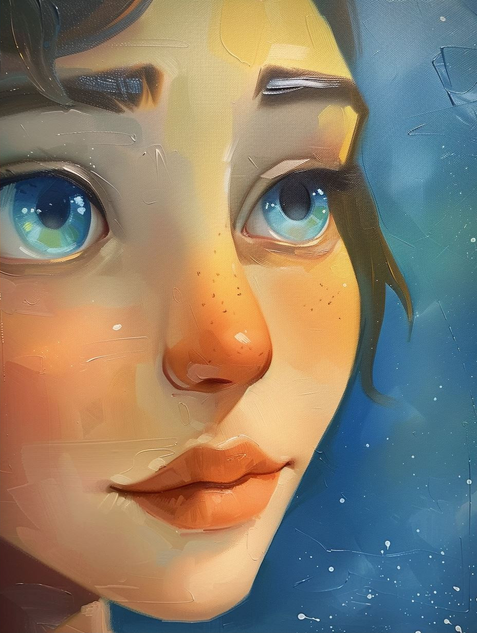 Digital Portrait Art Study - Image 2