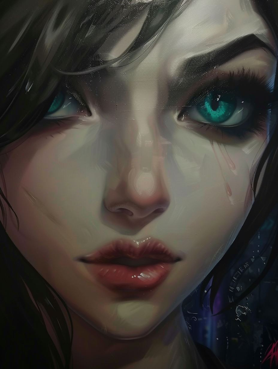 Melancholic Azure Gaze - Image 1