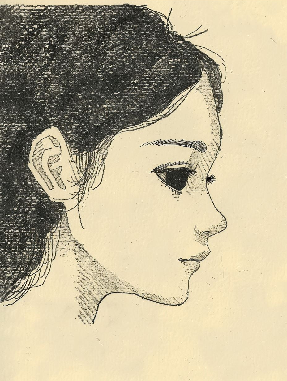 Hand Drawn Portrait Sketch Studies - Image 3
