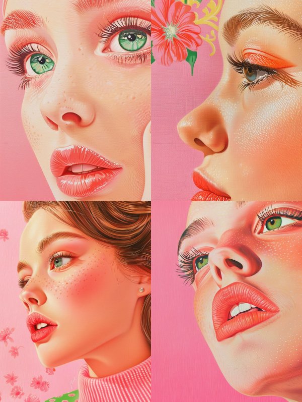Radiant Visions in Pink