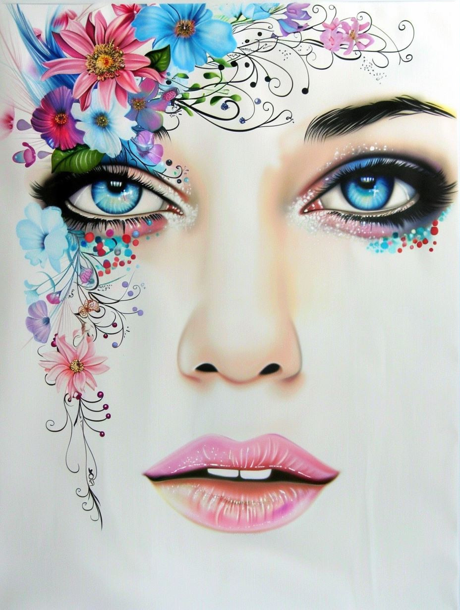 Floral Ethereal Portrait Art - Image 3