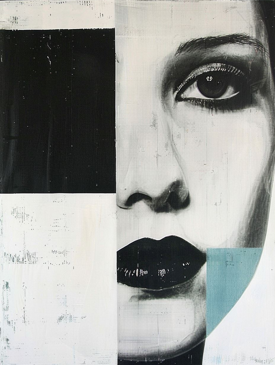 Fragmented Monochrome Muse - Image 3