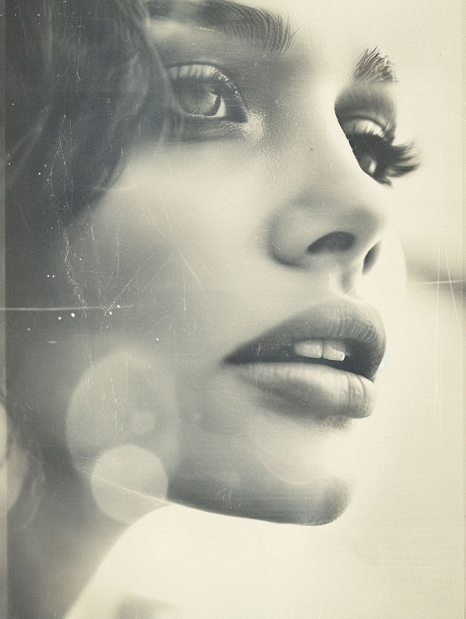 Vintage Cinematic Glass Portrait - Image 2