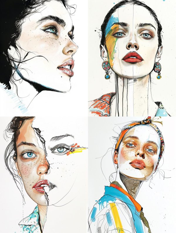 Avant Garde Fashion Illustration Sketches