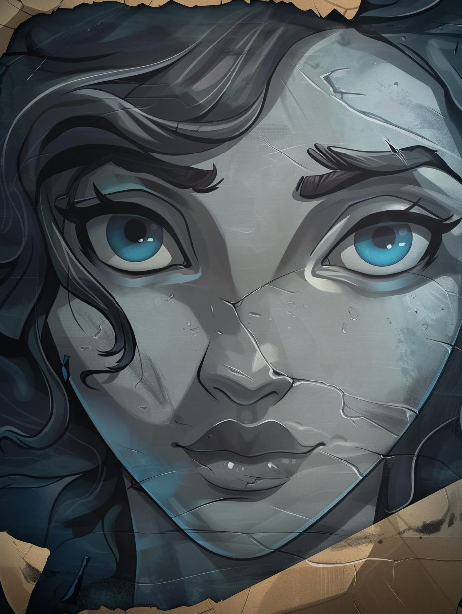 Ethereal Glow of Frozen Eyes - Image 2