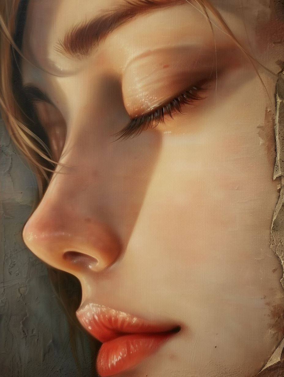 Ethereal Gaze: Digital Portrait Study - Image 2