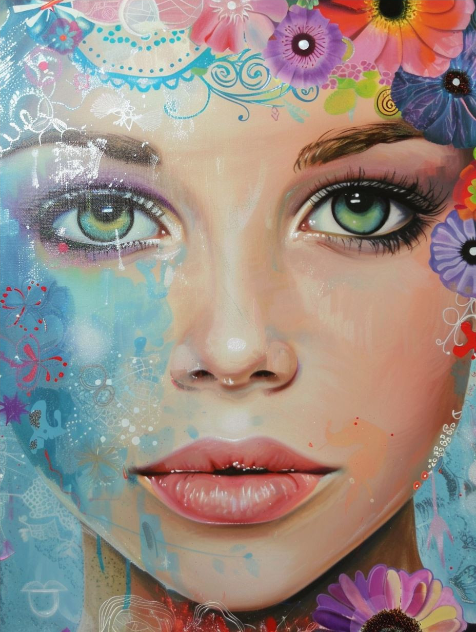 Floral Ethereal Portrait Art - Image 4