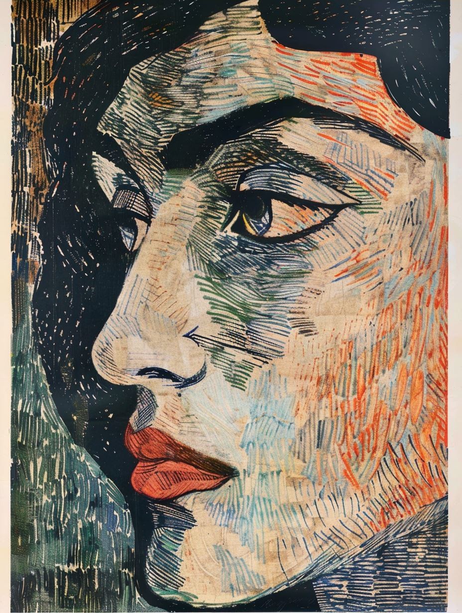 Weathered Portrait of Timeless Grace - Image 4