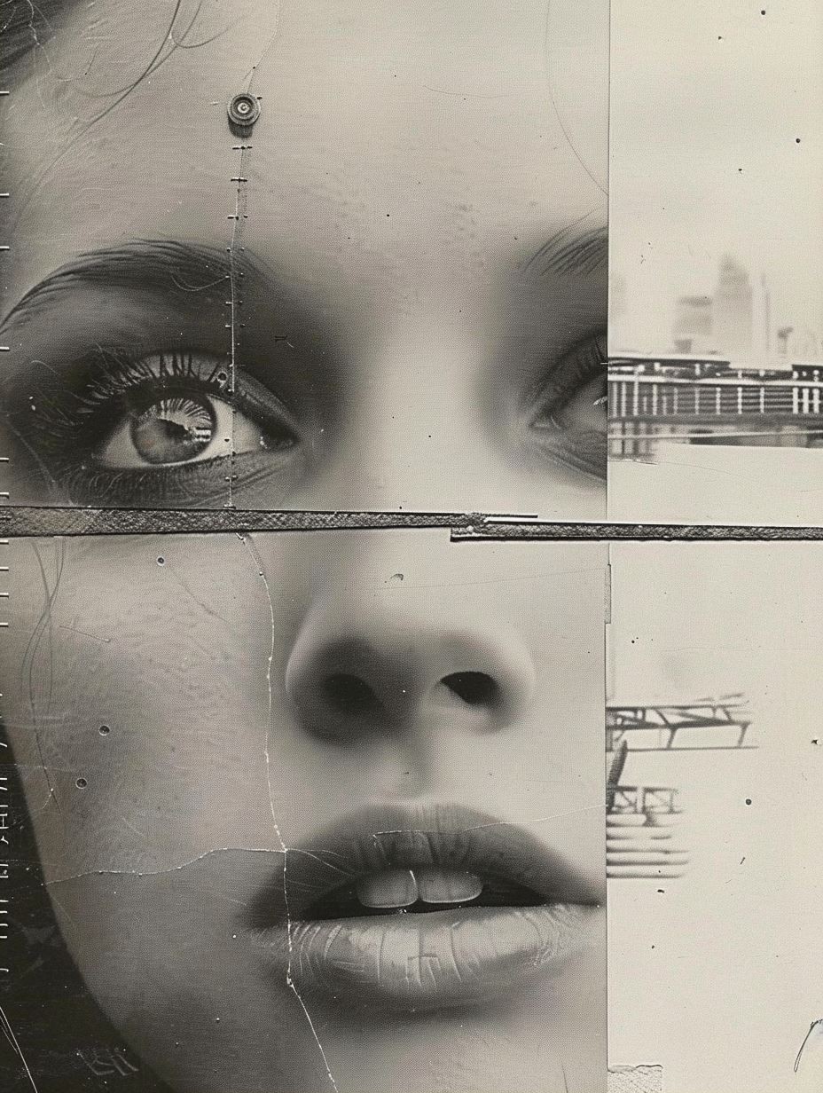 Avant Garde Mixed Media Portrait - Image 2