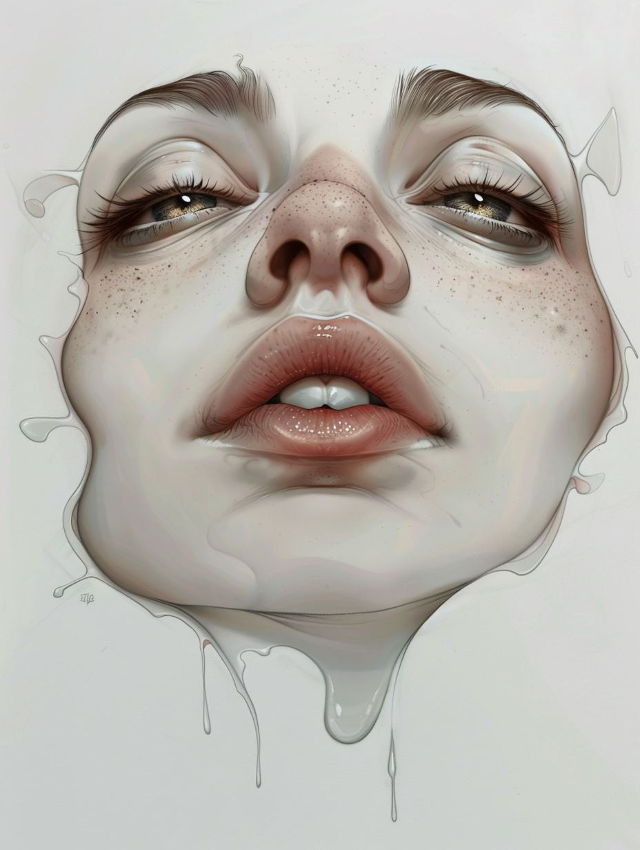 Ethereal Gaze Digital Portrait Studies - Image 2