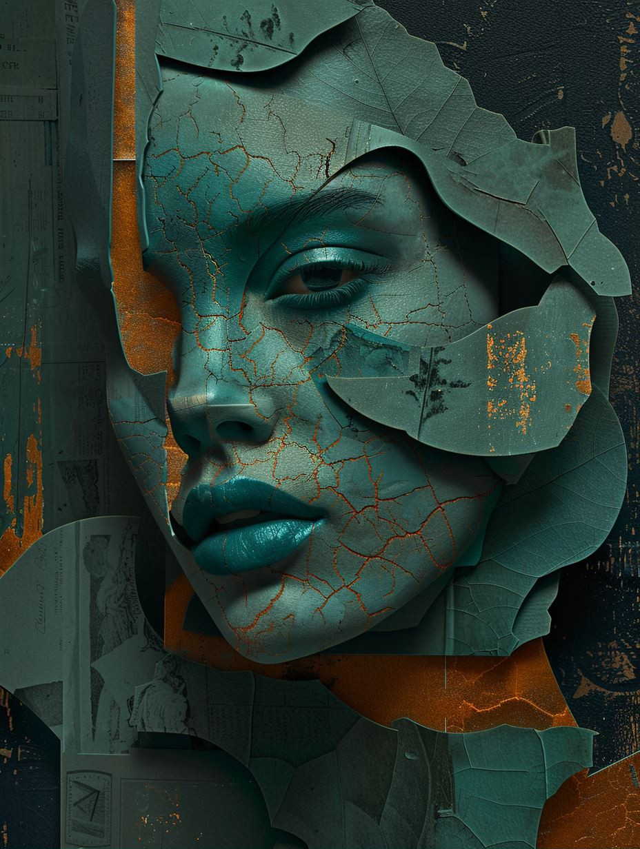 Fragmented Soul in Teal Patina - Image 2