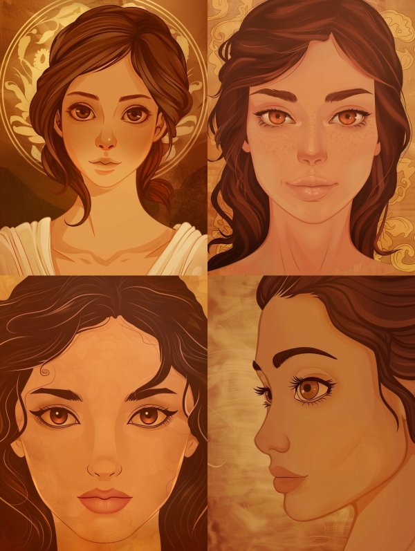 Golden Hues of Feminine Grace