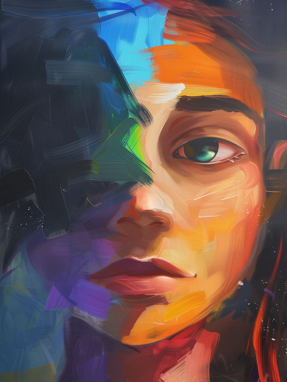 Digital Portraits: A Study in Light and Color - Image 4