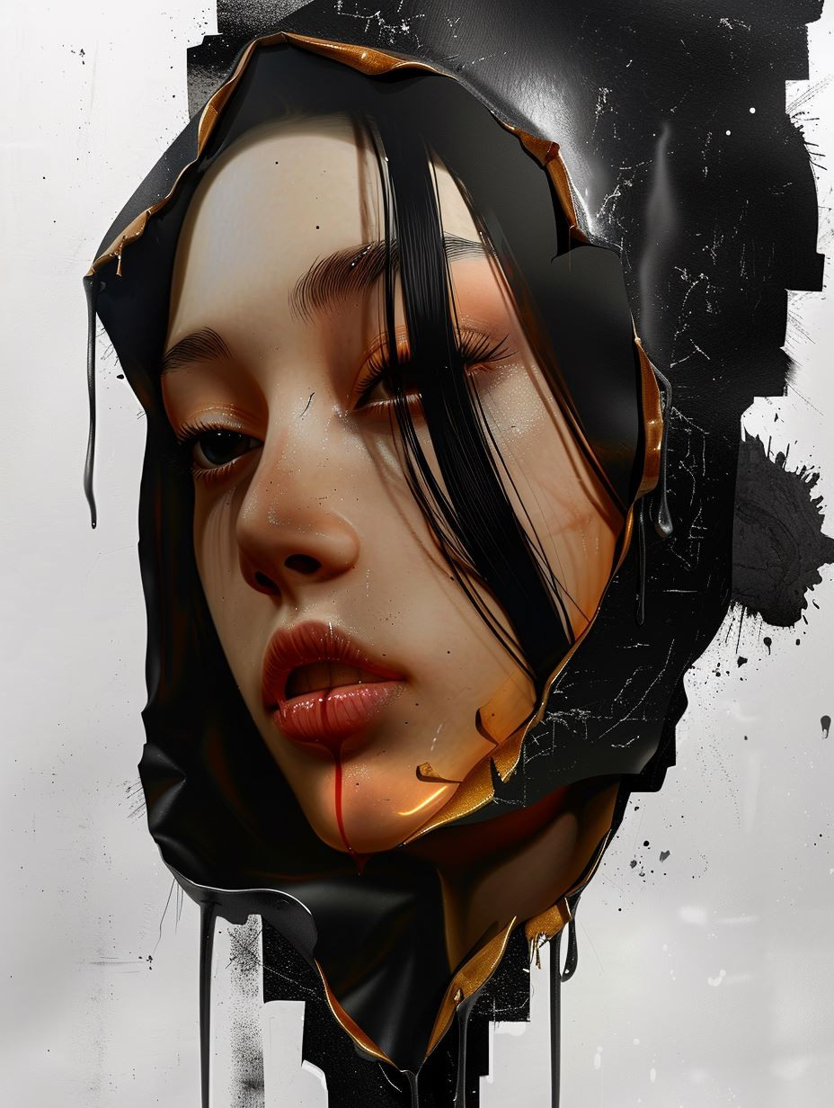 Gilded Fragments of Porcelain Beauty - Image 2