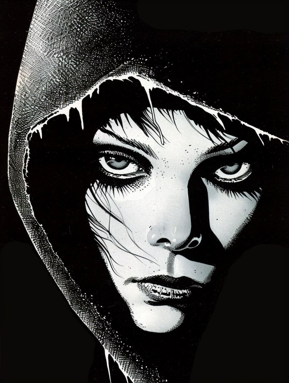 Noir Stipple Portrait Contrast - Image 3