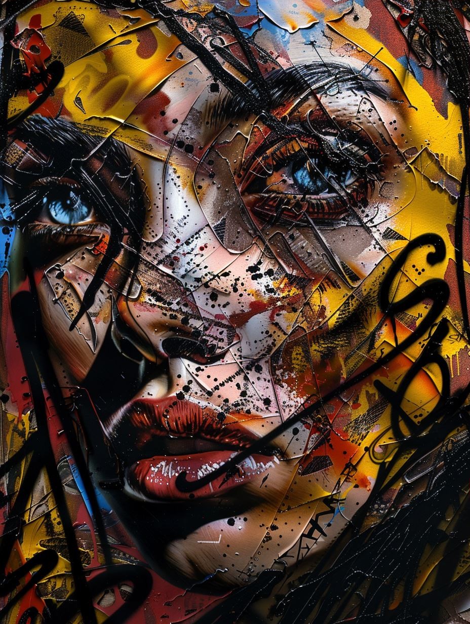 Fragmented Soul in Neon Chaos - Image 3