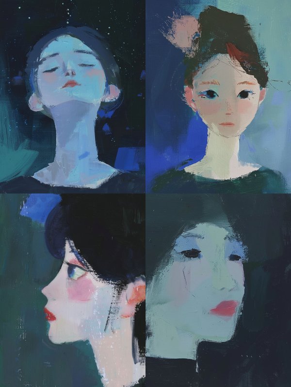 Ethereal Portraits in Cool Tones