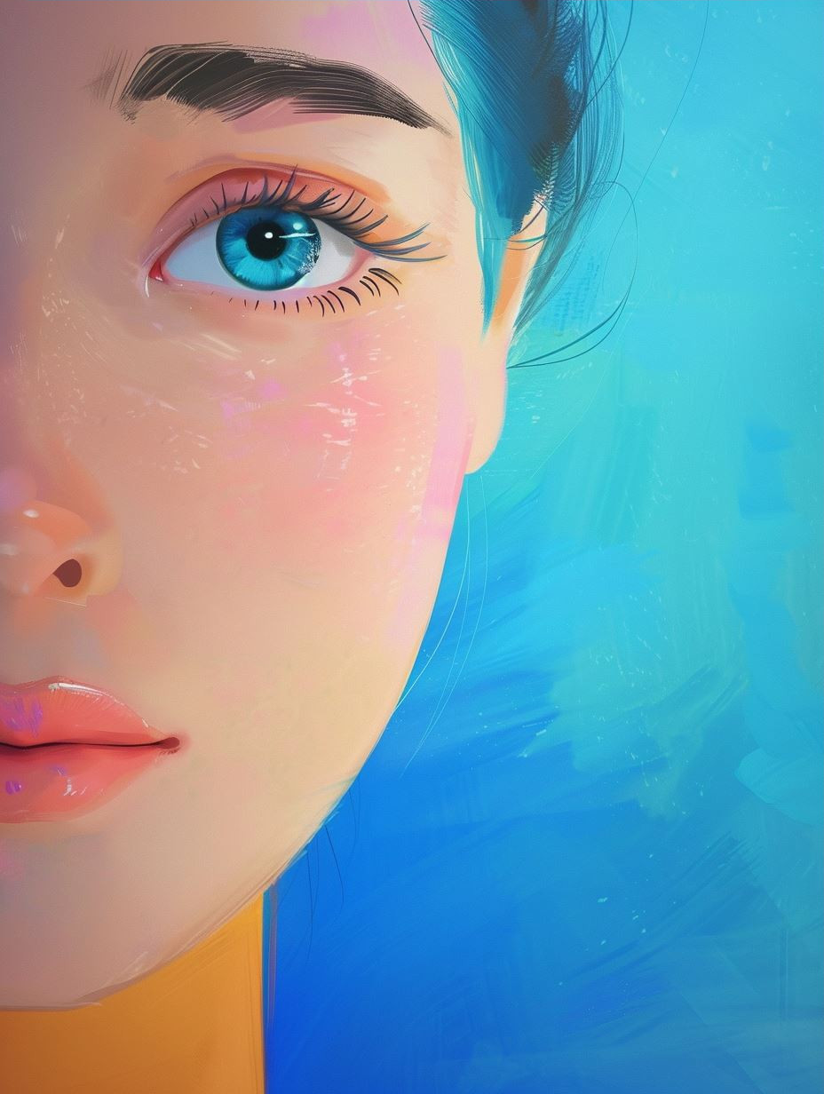 Azure Dream Ethereal Portrait - Image 3
