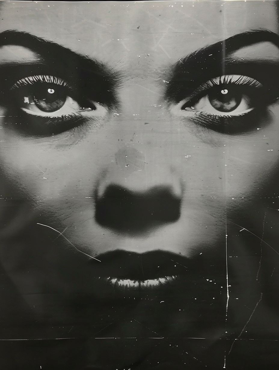 Surrealist Monochrome Portrait Collage - Image 3