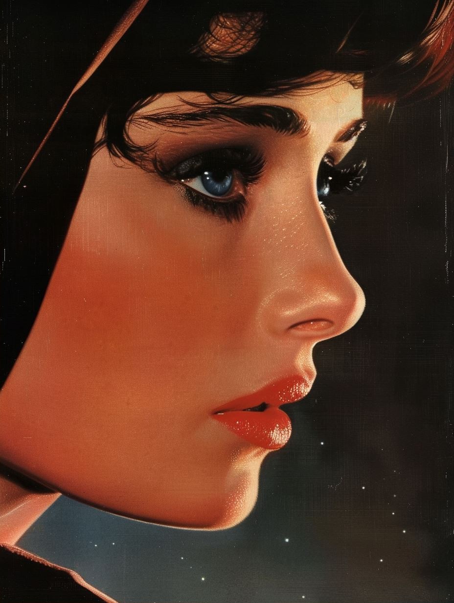 Vintage Cinematic Glamour Portrait - Image 2