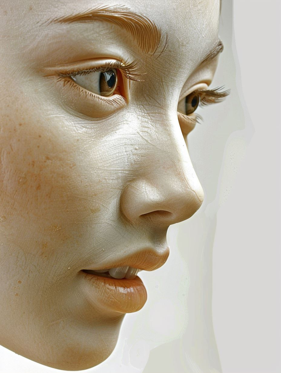 Hyper-Realistic Porcelain Humanoid Study - Image 1
