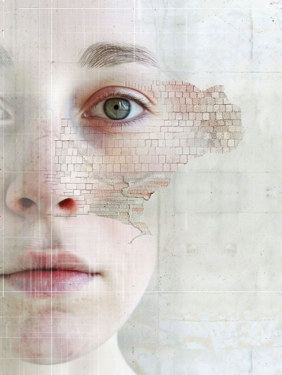 Fragmented Ethereal Portrait Study - Image 3
