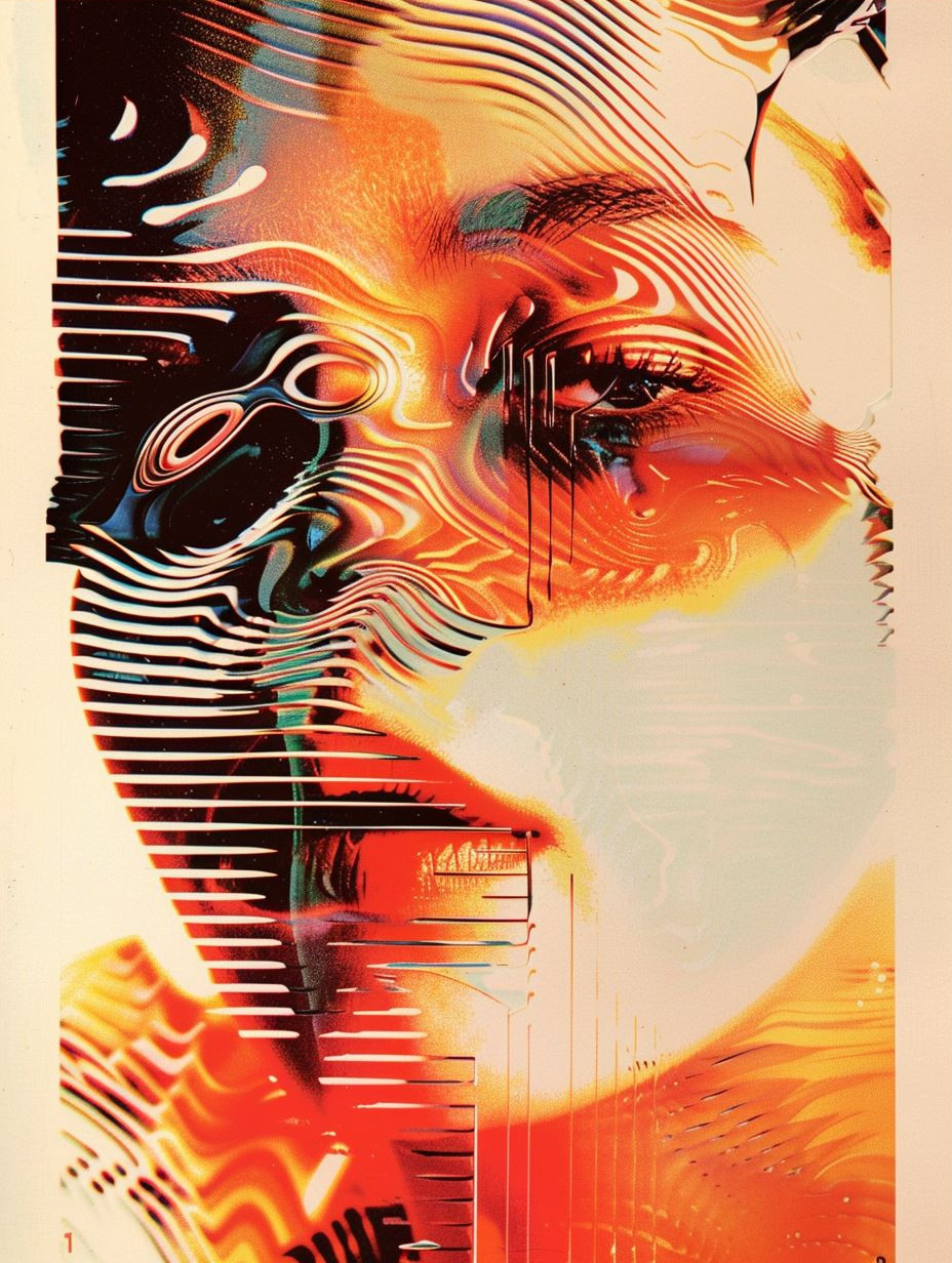 Digital Glitch Portraits in Vibrant Color - Image 3