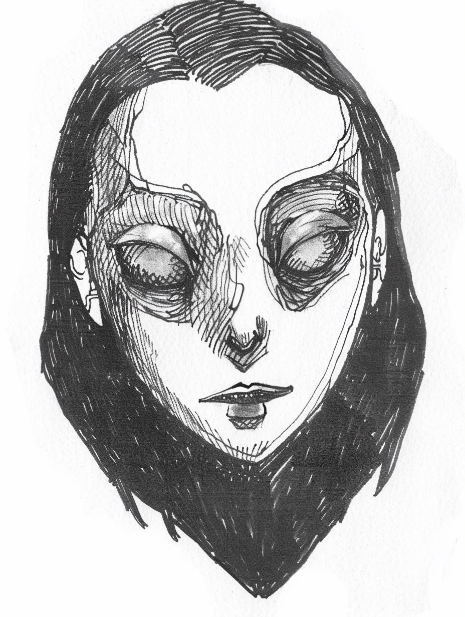 Ink Void Portrait - Image 1