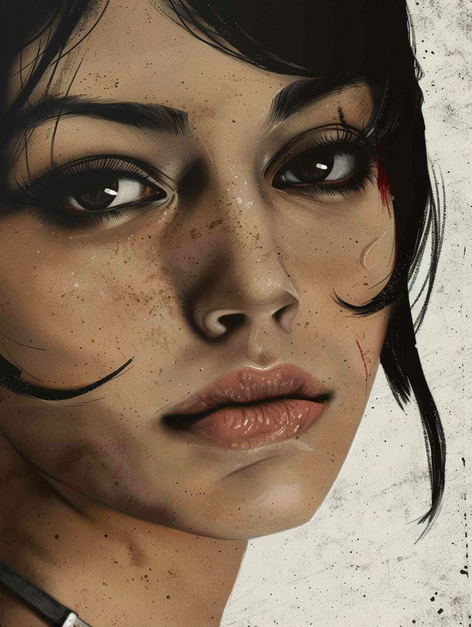 Shadows of Resilience: Digital Portrait Study - Image 2
