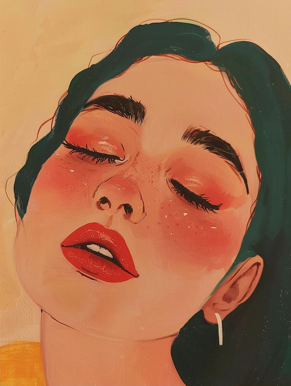 Dreamy Warm Portrait Study - Image 2