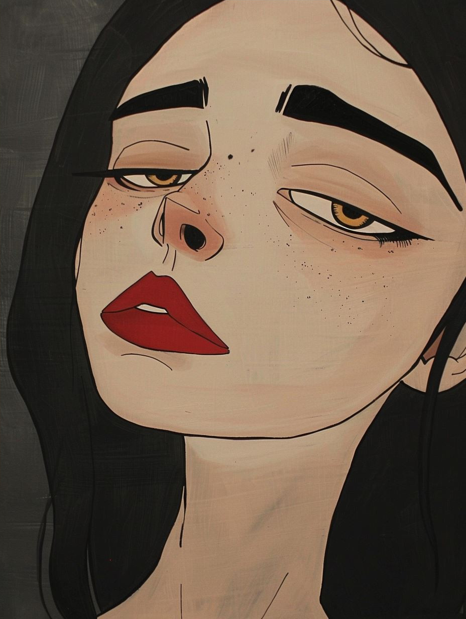 Modern Digital Portraits of Stylized Women - Image 4