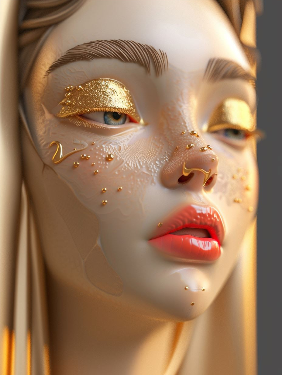 Ethereal Golden Goddess Portraits - Image 4