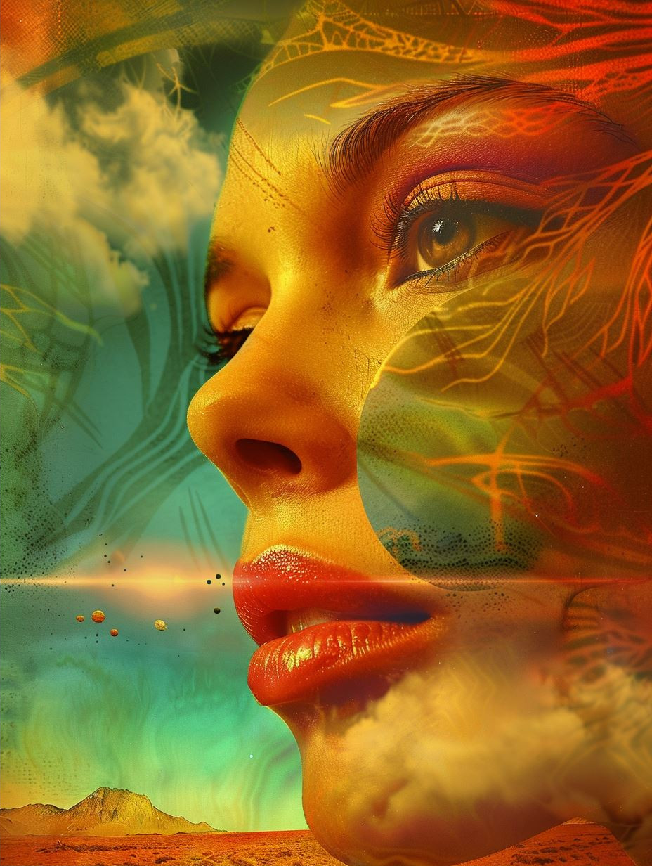 Golden Ethereal Digital Distortion - Image 2