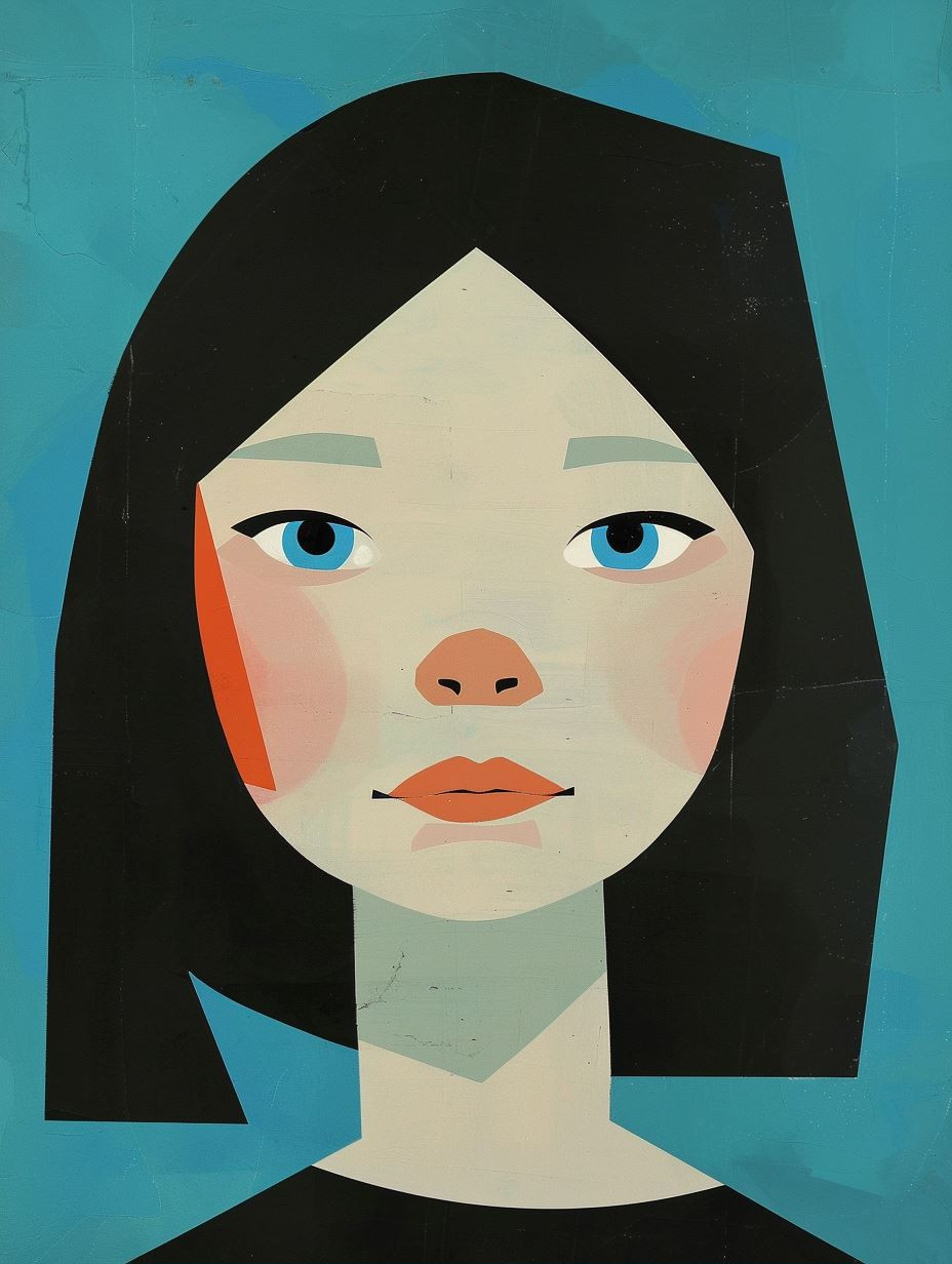 Modern Geometric Portrait Studies - Image 2