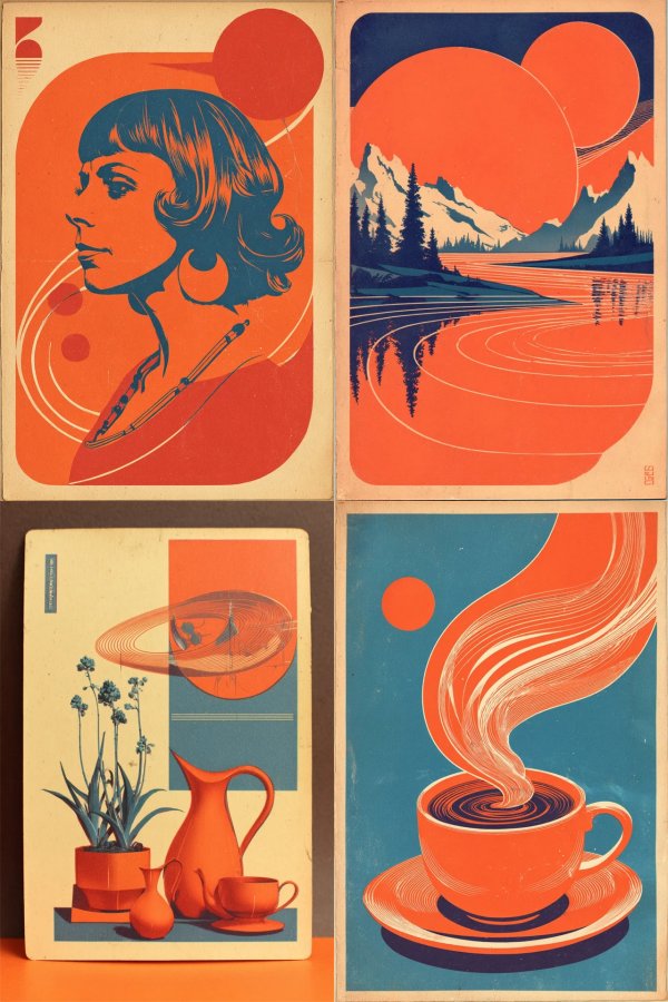 Retro Mid-Century Modern Art Prints