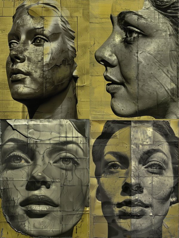 Fragmented Stone Soul Portraits