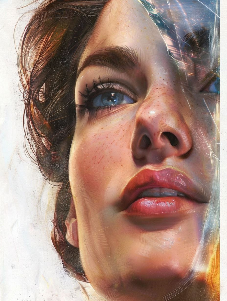 Ethereal Gazes: A Digital Portrait Study - Image 2