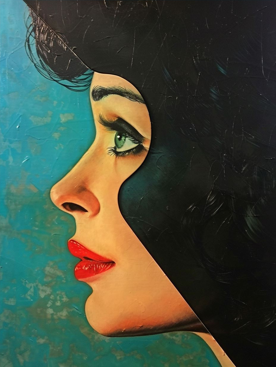 Ethereal Gaze in Vibrant Oil - Image 4