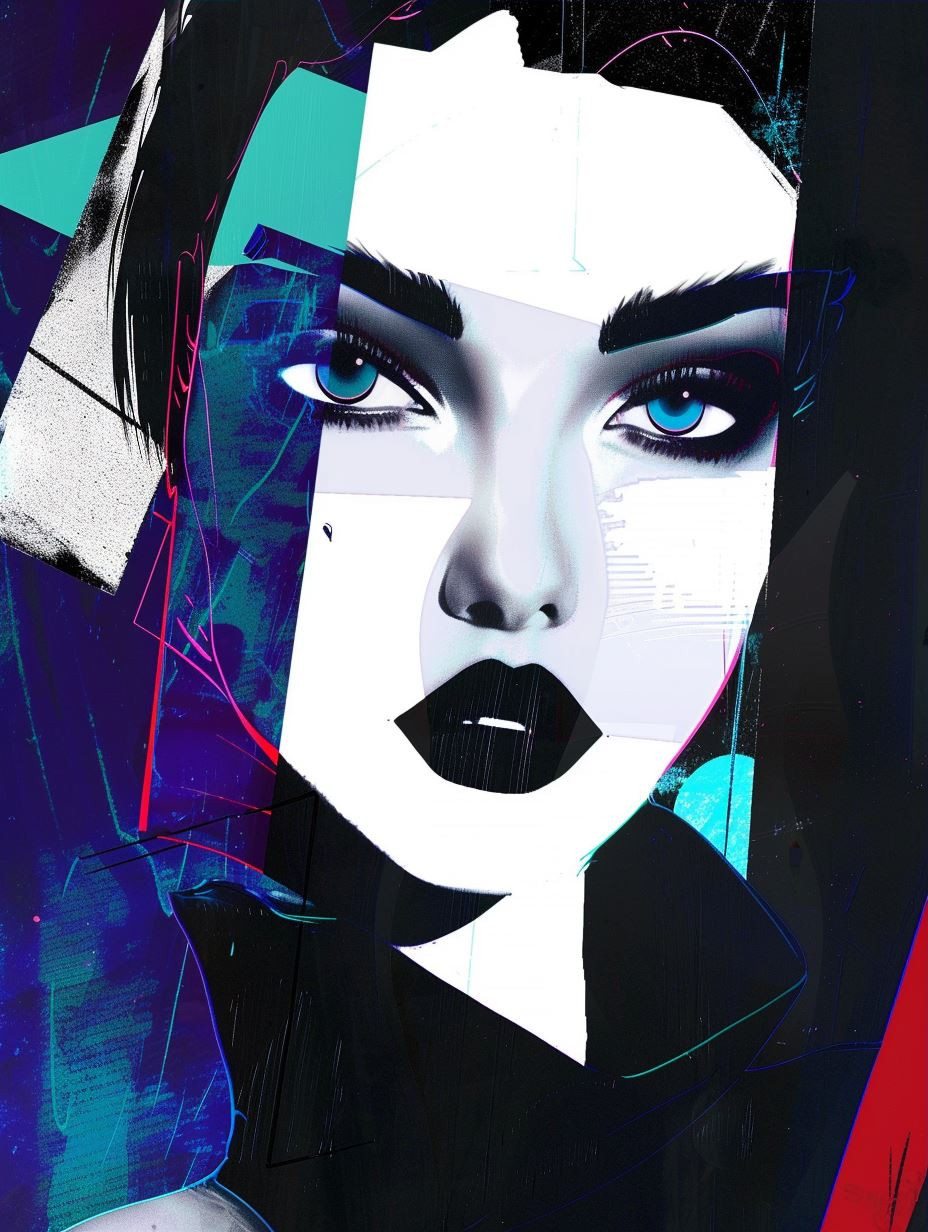 Neon Glitch Portrait Fusion - Image 3