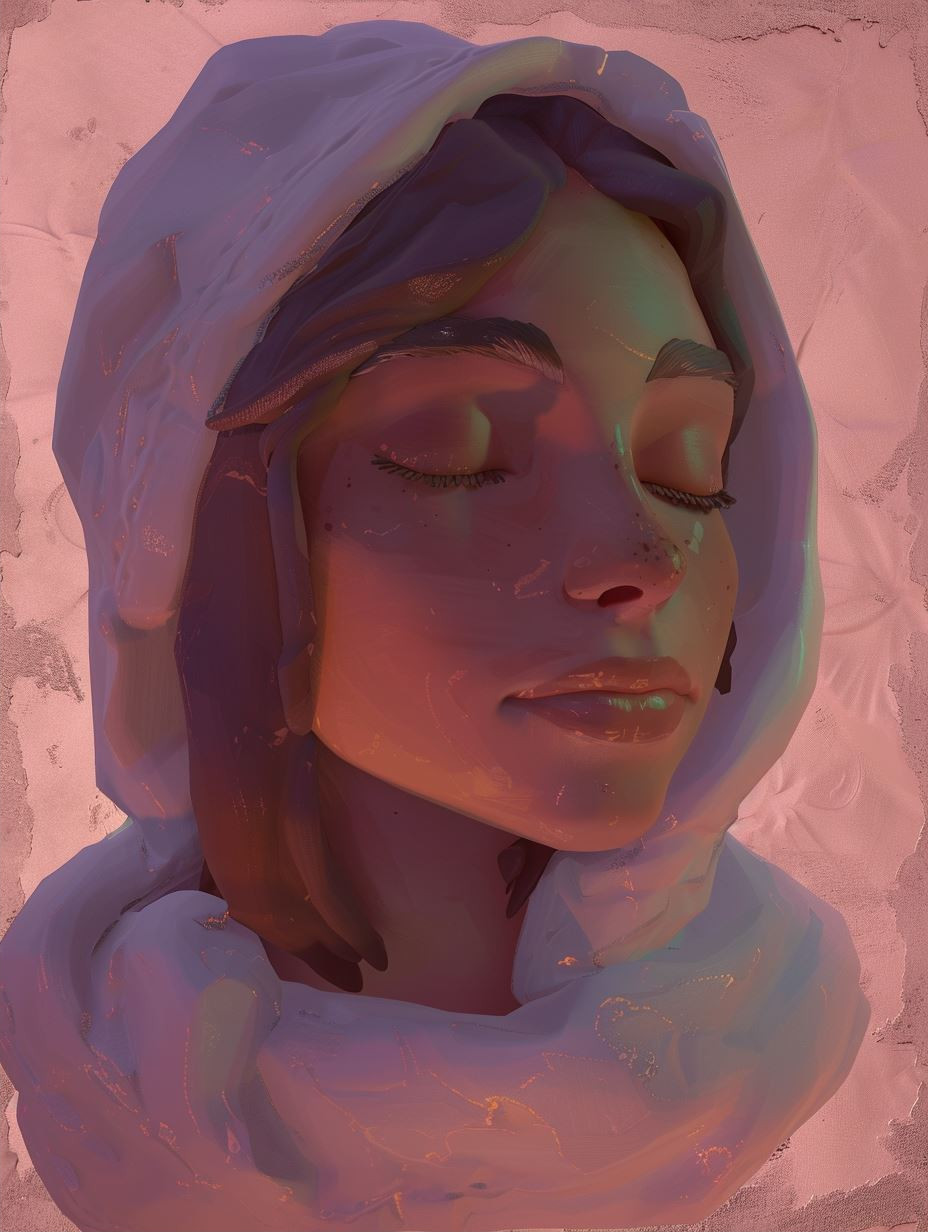 Serene Visions: Digital Portrait Studies - Image 2