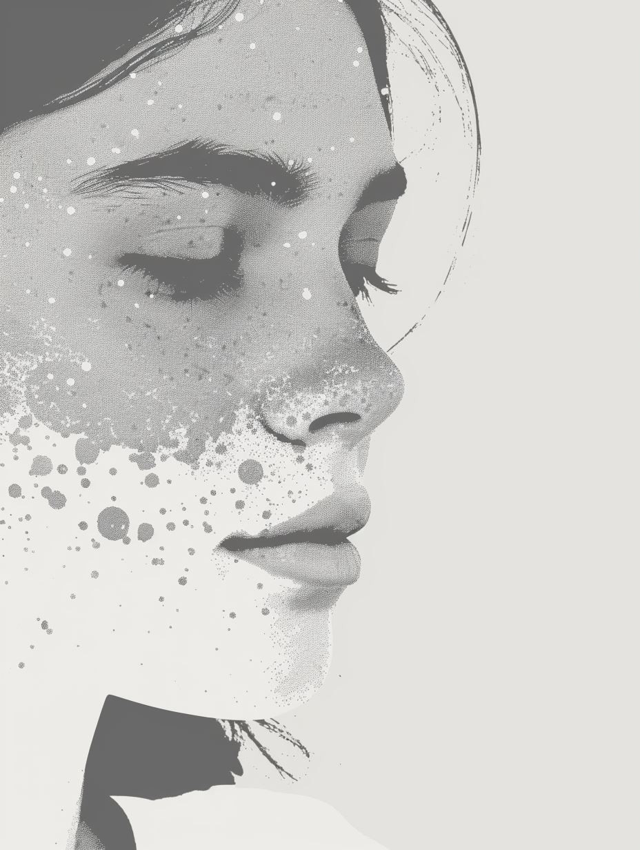 Minimalist Grayscale Portrait Study - Image 3