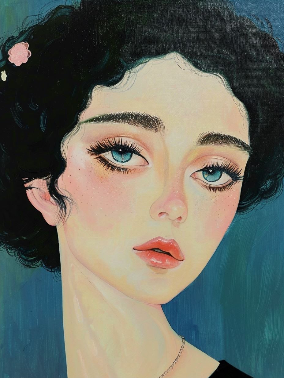 Melancholic Gazes in Oil - Image 2