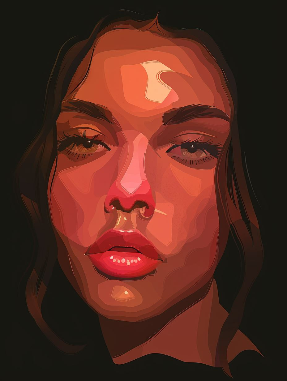 Dramatic Chiaroscuro Portrait Studies - Image 2