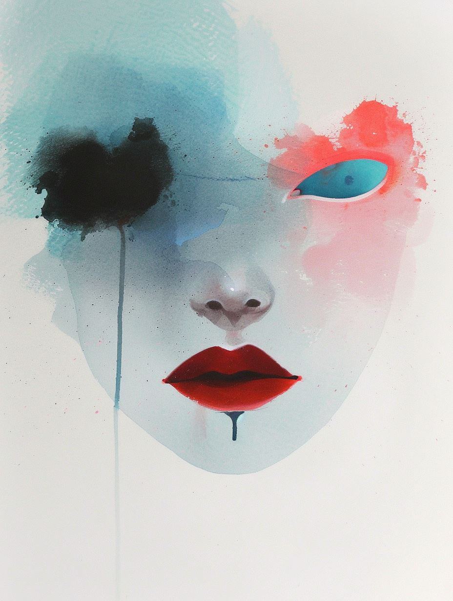Ethereal Echoes in Watercolor - Image 1