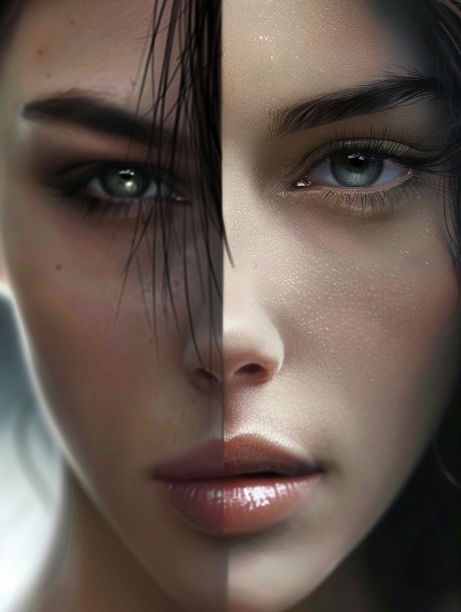 Ethereal Gazes: A Study in Beauty - Image 3